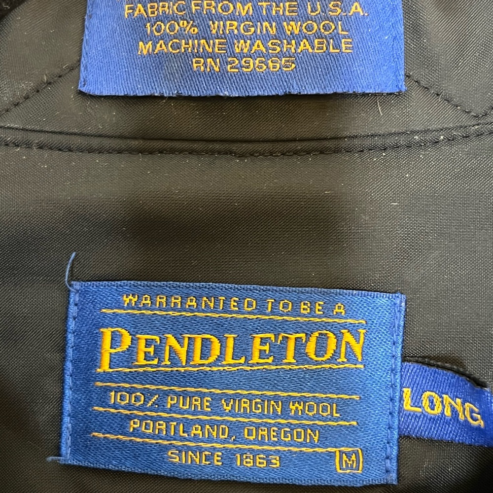 PENDLETON Flannel Button Down with Elbow Patches - Picture 4 of 5